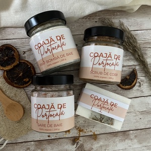 Set cadou SPA pentru baie, cu aroma de portocala - Artynos.ro