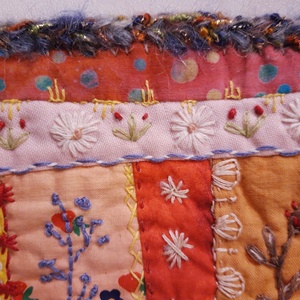 Mini tablou textil rustic Primavara - accessorii și unelte - obiecte de decorare - textil de decorare - Artynos.ro