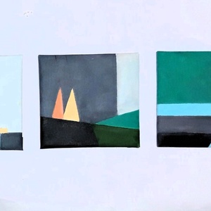 Trei feluri de liniste - arte vizuale și accesorii  - picturi - pictură acrilică - Artynos.ro