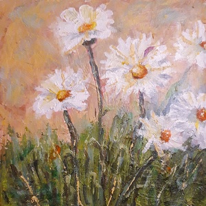 Margarete in lumina calda, Arte vizuale si accesorii , Picturi, Pictura acrilica, Pictura, ARTYNOS