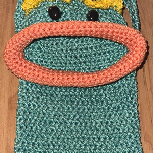 Gentuta  Monstrulet poentru telefon, Genti si portofele, Genti de mana si umar, Genti de umar, Crosetat, Cusatura, ARTYNOS