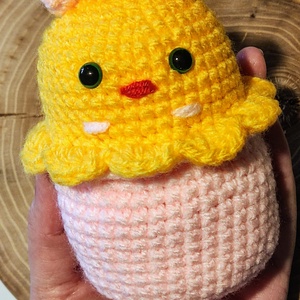 Decorațiune pentru Paște croșetată handmade  - jucării și echipamente pentru copii - plușuri - păsări de pluș - Artynos.ro