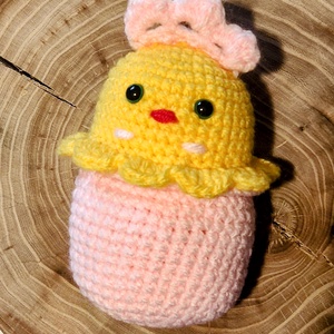 Decorațiune pentru Paște croșetată handmade  - jucării și echipamente pentru copii - plușuri - păsări de pluș - Artynos.ro