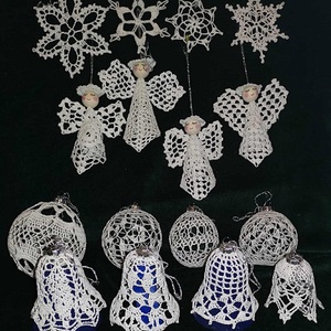 Ornamente Crosetate Manual � Magia Craciunului intr-un Set Unicat, Accesorii de Craciun, Decoratiuni de Craciun de casa, Pom de Craciun, Pom Grinch, Crosetat, ARTYNOS