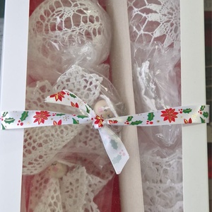 Set(16 buc) decoratiuni crosetate de Craciun  handmade  - Artynos.ro