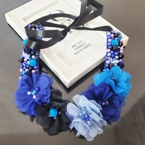 Colier Blue Passion - bijuterii - coliere - coliere din perle - Artynos.ro