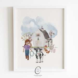 Viața la fermă, decorațiuni de perete, set poster cu monogramă, 3 bucăți -  - Artynos.ro
