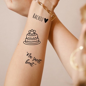 Pachet tatuaje temporare pentru nuntă (pagină A4 - 22 buc) - casă & stil de viață - papetărie de hârtie - pachet stickere - Artynos.ro