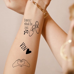 Pachet tatuaje temporare pentru nuntă (pagină A4 - 28 buc) -  - Artynos.ro