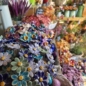 Margaretă din ceramică - casă & stil de viață - decorațiuni de casă - accesorii florale - buchete de flori - Artynos.ro