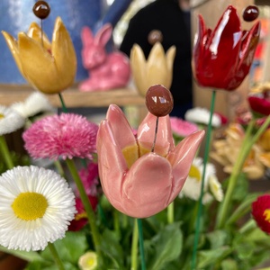 Lalea din ceramică - casă & stil de viață - decorațiuni de casă - accesorii florale - buchete de flori - Artynos.ro