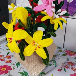 flori din sarma plusata - casă & stil de viață - accesorii pentru decorat casa - ornamente - Artynos.ro