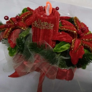 aramjament floral - crăciun - decorațiuni de advent - decor pentru masa de advent - Artynos.ro