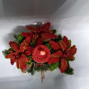aramjament floral - crăciun - decorațiuni de advent - decor pentru masa de advent - Artynos.ro