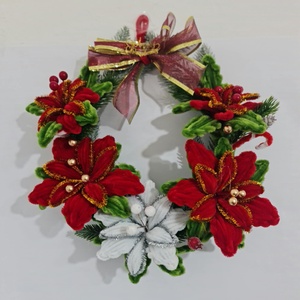 coronita de craciun, Craciun, Decoratiuni de Craciun de casa, Decoratiuni pentru usa de Craciun, Aranjament de flori, ARTYNOS