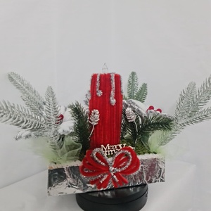 aranjament  pentru masa - crăciun - decorațiuni de crăciun de casă - decor pentru masă de crăciun - Artynos.ro