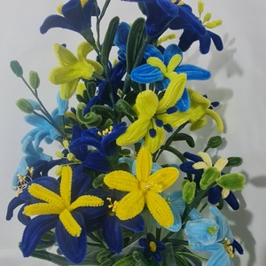 flori din sarma plusata - casă & stil de viață - decorațiuni de casă - accesorii florale - flori în ghiveci - Artynos.ro
