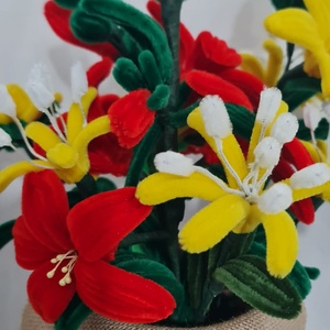flori din sarma plusata - casă & stil de viață - decorațiuni de casă - accesorii florale - flori în ghiveci - Artynos.ro