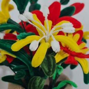 flori din sarma plusata - casă & stil de viață - decorațiuni de casă - accesorii florale - flori în ghiveci - Artynos.ro