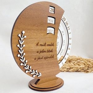 Calendar perpetuu cu gravură - casă & stil de viață - accesorii pentru decorat casa - decorațiuni de pereți, decorațiuni suspendate - calendar perete - Artynos.ro