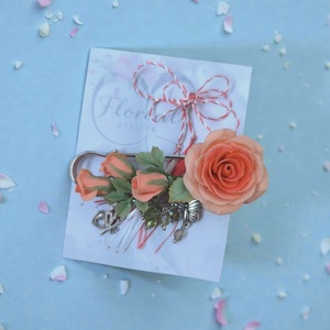 Brosa trandafiri somon - Artynos.ro