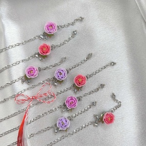 Bratari cu bujori  - bijuterii - brățări - brățări din mărgele - Artynos.ro