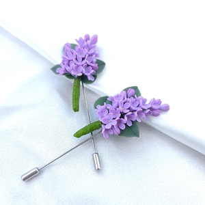 Broșa Liliac - bijuterii - broșe - Artynos.ro