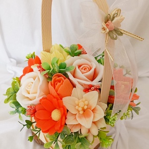 Aranjament din flori de săpun  - casă & stil de viață - accesorii pentru decorat casa - suport de flori - cutii flori - Artynos.ro