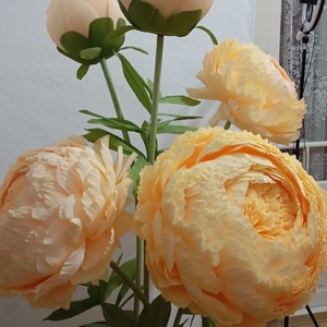 Bujori giganti din hârtie floristica, Casă & Stil de viață, Accesorii pentru decorat casa, Suport de flori, Accesorii florale, Arta de hârtie, Aranjament de flori, ARTYNOS