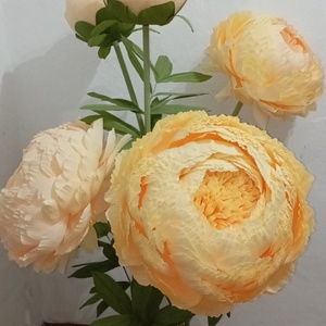 Bujori giganti din hârtie floristica - casă & stil de viață - accesorii pentru decorat casa - suport de flori - accesorii florale - Artynos.ro