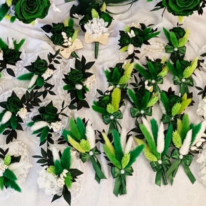 Set nuntă  - accesorii nuntă - buchet mireasă  - Artynos.ro
