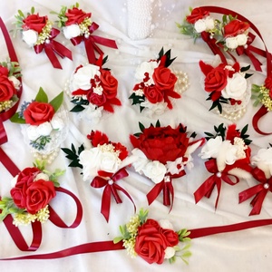 Set nuntă  - accesorii nuntă - buchet mireasă  - Artynos.ro