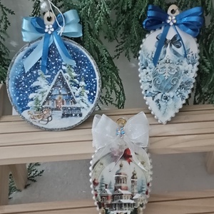 Globuri de Craciun, Craciun, Decoratiuni de Craciun de casa, Globuri de Craciun, Decoupage, transfer si tehnici servetel, ARTYNOS