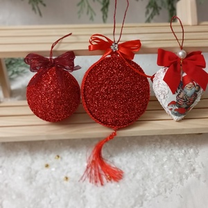 Globuri plate din plastic  - crăciun - decorațiuni de crăciun de casă - globuri de crăciun - Artynos.ro