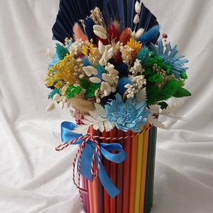 Cutii  din creioane colorate - casă & stil de viață - decorațiuni de casă - accesorii florale - flori în ghiveci - Artynos.ro