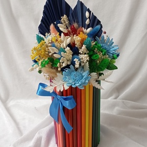 Cutii  din creioane colorate - casă & stil de viață - decorațiuni de casă - accesorii florale - flori în ghiveci - Artynos.ro