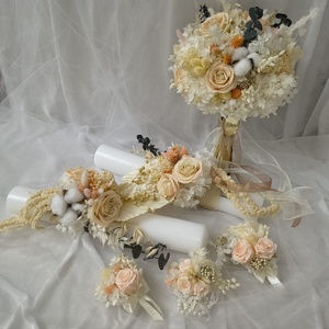 Set nuntă  - accesorii nuntă - materiale decor pentru nuntă - lumânări de nuntă și suport lumânări - Artynos.ro