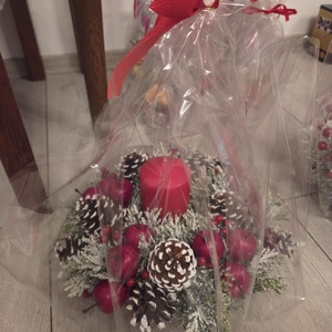 Aranjament pentru masa de Craciun  - crăciun - decorațiuni de crăciun de casă - decor pentru masă de crăciun - Artynos.ro