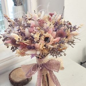 Buchet mireasă/nașă flori uscate, Casă & Stil de viață, Accesorii pentru decorat casa, Suport de flori, Buchete de flori, , ARTYNOS