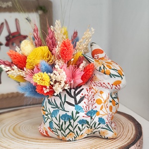 Iepuraș Paște decorat cu flori uscate - casă & stil de viață - accesorii pentru decorat casa - ornamente - Artynos.ro