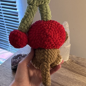 Plu� cro�etat-Cherry Monkey� - jucării și echipamente pentru copii - plușuri - maimuță de pluș - Artynos.ro