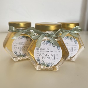 Cadou de mulțumire pentru nunta cu miere - Hexagon în picioare - 50 ml -  - Artynos.ro