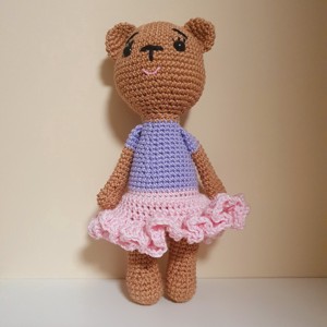 Croșetat ursuleț de pluș fată - jucării și echipamente pentru copii - plușuri - ursuleț de pluș - Artynos.ro