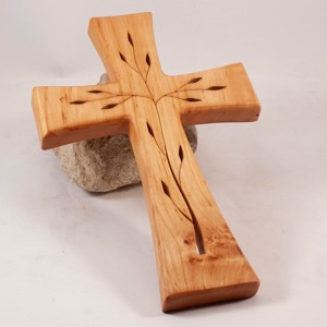 Cruce din lemn modelata, cruce de perete, , , ARTYNOS