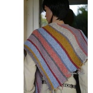 TOAMNA - șal tricotat manual exclusiv din alpaca, șal - îmbrăcăminte și modă - eșarfe, pălării, fularuri - șaluri - Artynos.ro