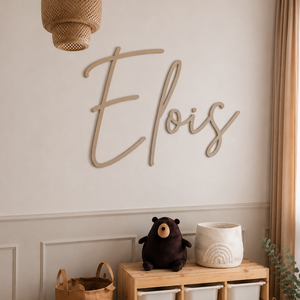 Nume mare personalizat din lemn, Casa & Stil de viata, Echipament pentru camera copiilor, Decoratiuni de camera, Gravare, pirogravura, ARTYNOS