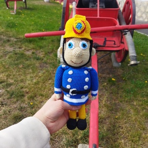 Fireman Sam , Jucarii si echipamente pentru copii, Plusuri, Figurine de plus, Crosetat, ARTYNOS