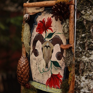 Tablou Natural Licheni Mușchi Zodia Berbec - casă & stil de viață - accesorii pentru decorat casa - decorațiuni de pereți, decorațiuni suspendate - tablou cu licheni - Artynos.ro
