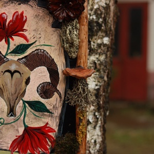 Tablou Natural Licheni Mușchi Zodia Berbec - casă & stil de viață - accesorii pentru decorat casa - decorațiuni de pereți, decorațiuni suspendate - tablou cu licheni - Artynos.ro