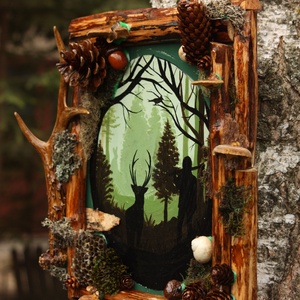 Tablou Natural Licheni Mușchi Pădure - casă & stil de viață - accesorii pentru decorat casa - decorațiuni de pereți, decorațiuni suspendate - tablou cu licheni - Artynos.ro